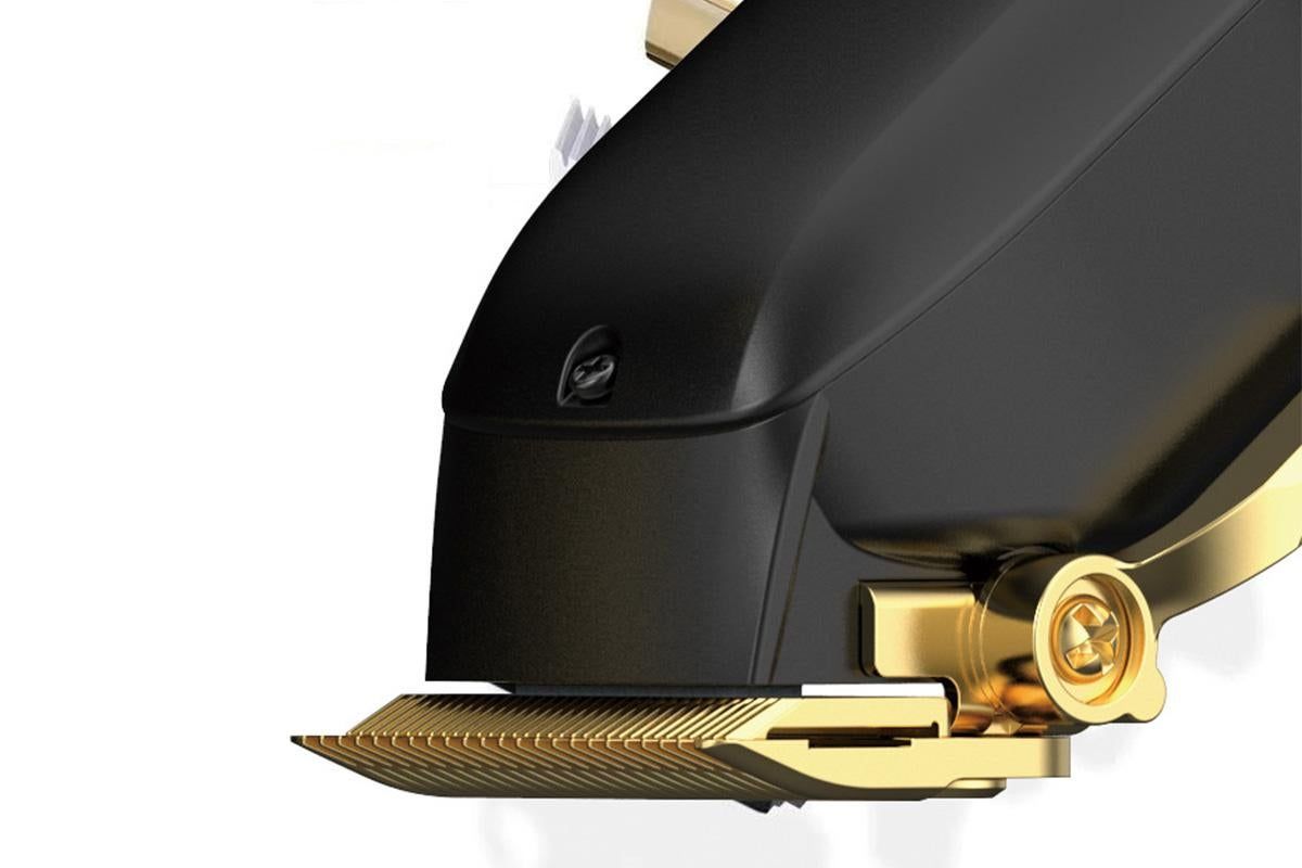 Rechargeable Men Hair Clipper Wet Dry Use for Home Dorm Barber Shop-Gold