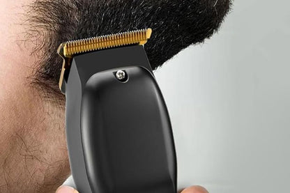 Rechargeable Men Hair Clipper Wet Dry Use for Home Dorm Barber Shop-Gold