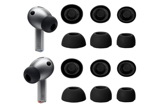 12Pcs Silicone Ear Tips for Samsung Galaxy Buds3 Pro Earbud Covers-Black Kemu |Fashion Home Kitchen Beauty