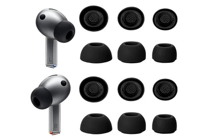12Pcs Silicone Ear Tips for Samsung Galaxy Buds3 Pro Earbud Covers-Black Kemu |Fashion Home Kitchen Beauty