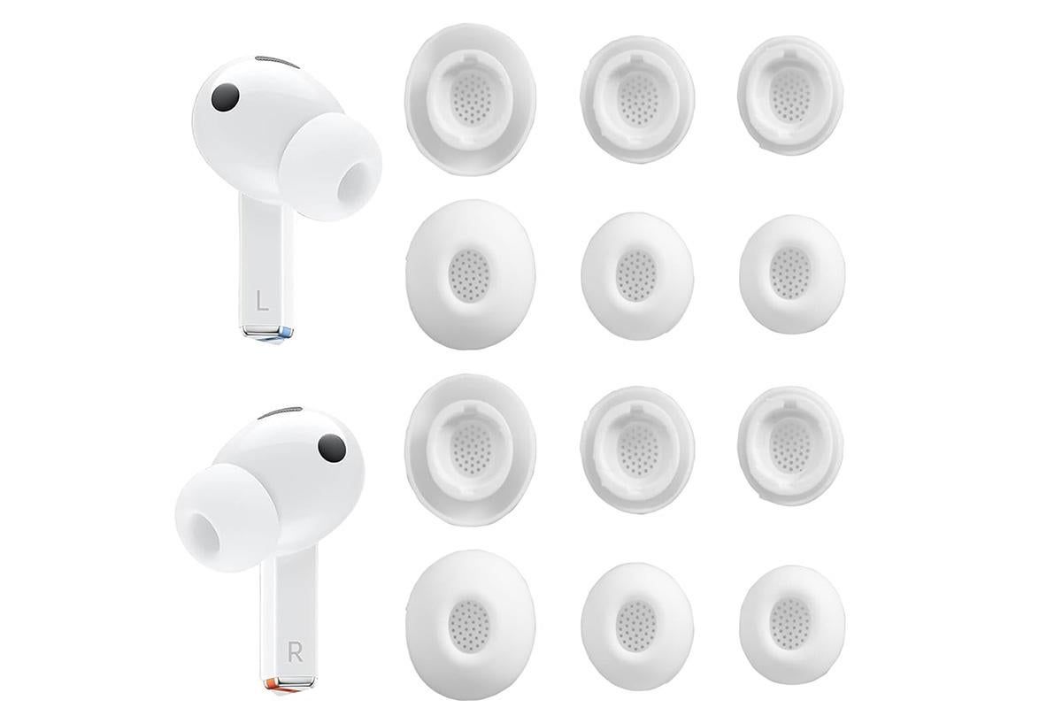 12Pcs Silicone Ear Tips for Samsung Galaxy Buds3 Pro Earbud Covers-White Kemu |Fashion Home Kitchen Beauty