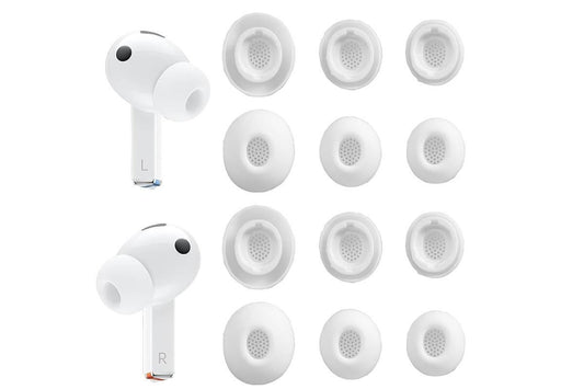 12Pcs Silicone Ear Tips for Samsung Galaxy Buds3 Pro Earbud Covers-White Kemu |Fashion Home Kitchen Beauty
