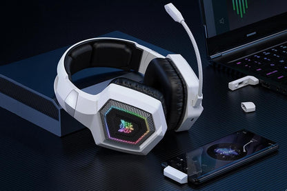 2.4GHz Wireless Gaming Headset with Flip Microphone for PC-White Kemu |Fashion Home Kitchen Beauty