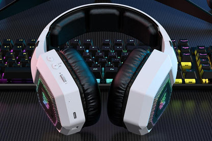 2.4GHz Wireless Gaming Headset with Flip Microphone for PC-White Kemu |Fashion Home Kitchen Beauty