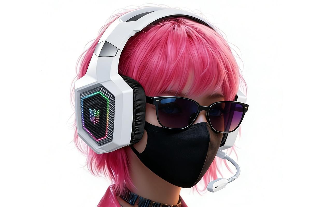 2.4GHz Wireless Gaming Headset with Flip Microphone for PC-White Kemu |Fashion Home Kitchen Beauty