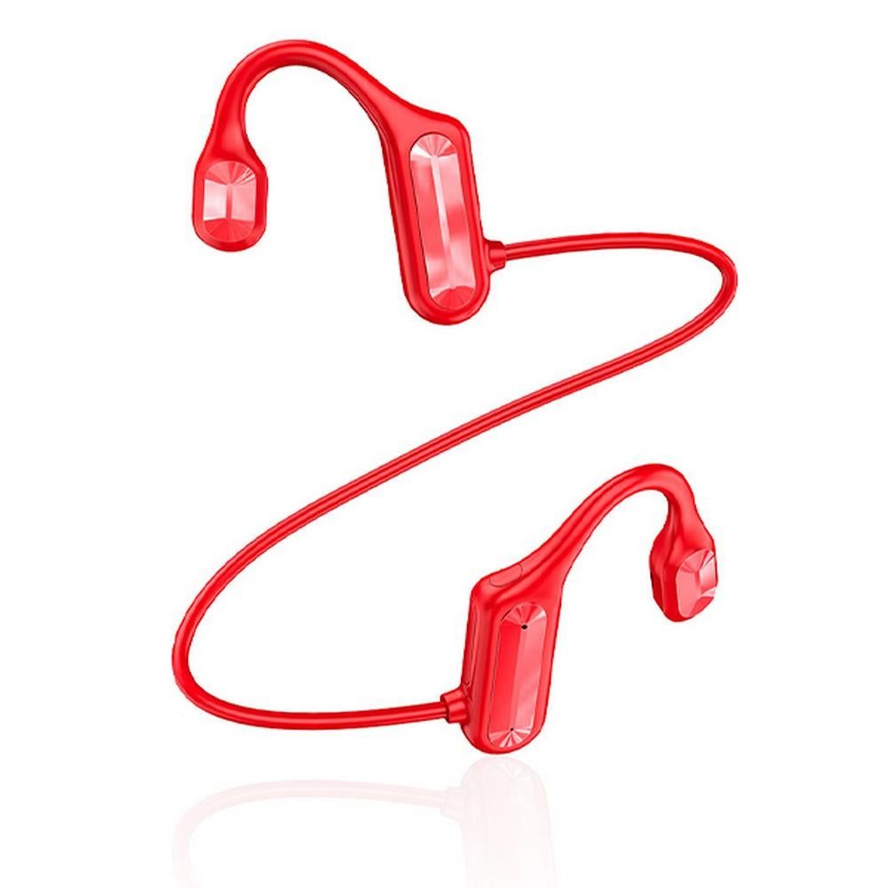 Bone Conduction Headphones Bone Conduction Bluetooth Earphones -Red Kemu |Fashion Home Kitchen Beauty