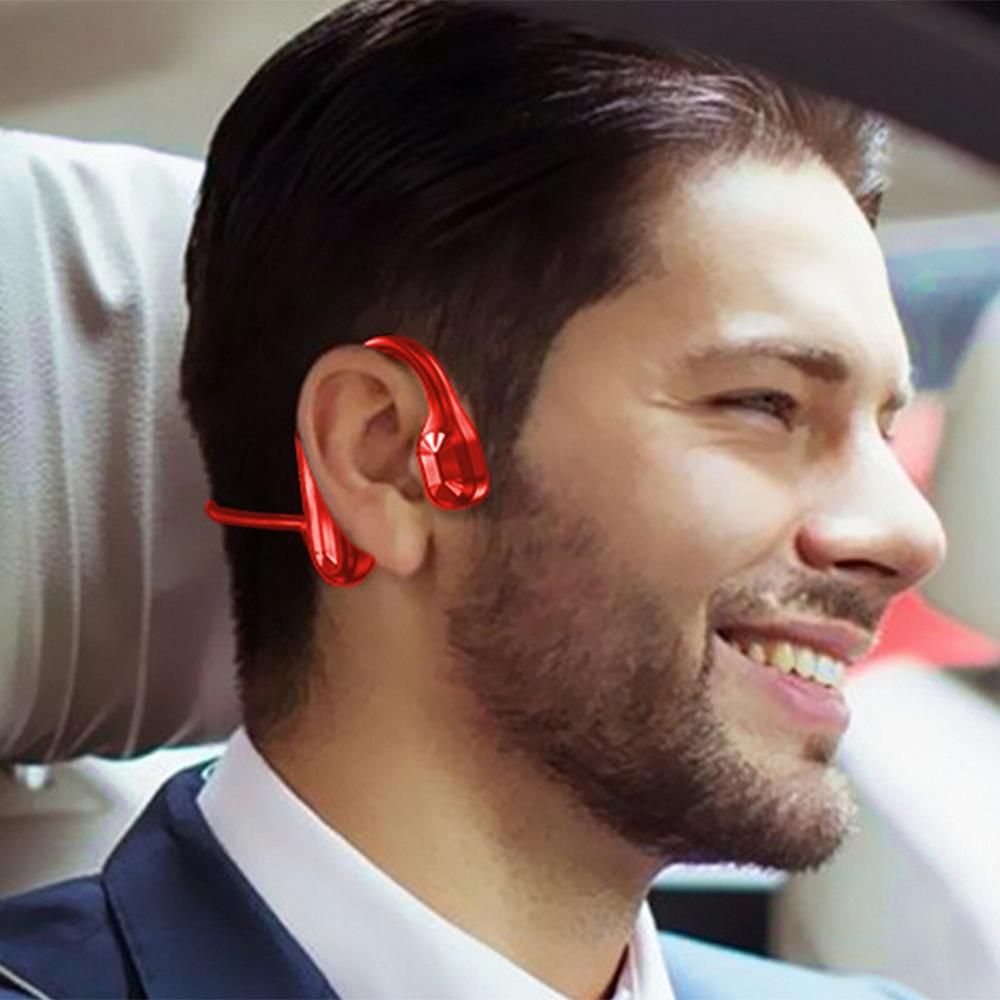 Bone Conduction Headphones Bone Conduction Bluetooth Earphones -Red Kemu |Fashion Home Kitchen Beauty