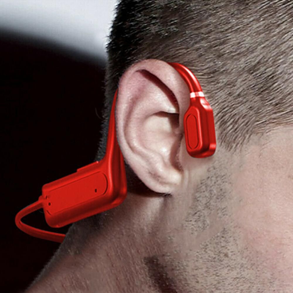 Bone Conduction Headphones Bone Conduction Bluetooth Earphones -Red Kemu |Fashion Home Kitchen Beauty