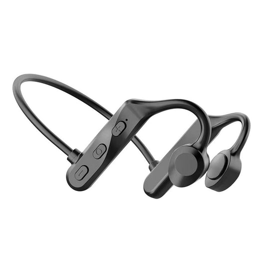 Bone Conduction Headphones Bone Conduction Headphones Wireless Bluetooth 5.0 Sweatproof Sport Earphone -Black Kemu |Fashion Home Kitchen Beauty