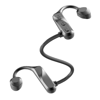 Bone Conduction Headphones Bone Conduction Headphones Wireless Bluetooth 5.0 Sweatproof Sport Earphone -Black Kemu |Fashion Home Kitchen Beauty