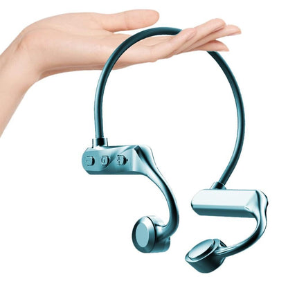 Bone Conduction Headphones Bone Conduction Headphones Wireless Bluetooth 5.0 Sweatproof Sport Earphone -Black Kemu |Fashion Home Kitchen Beauty