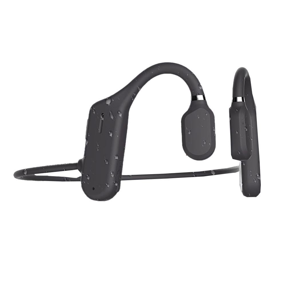 Bone Conduction Headphones Bone Conduction Headphones Bluetooth 5.0 Wireless Sports Earphones Lightweight Ear Hook -Black Kemu |Fashion Home Kitchen Beauty