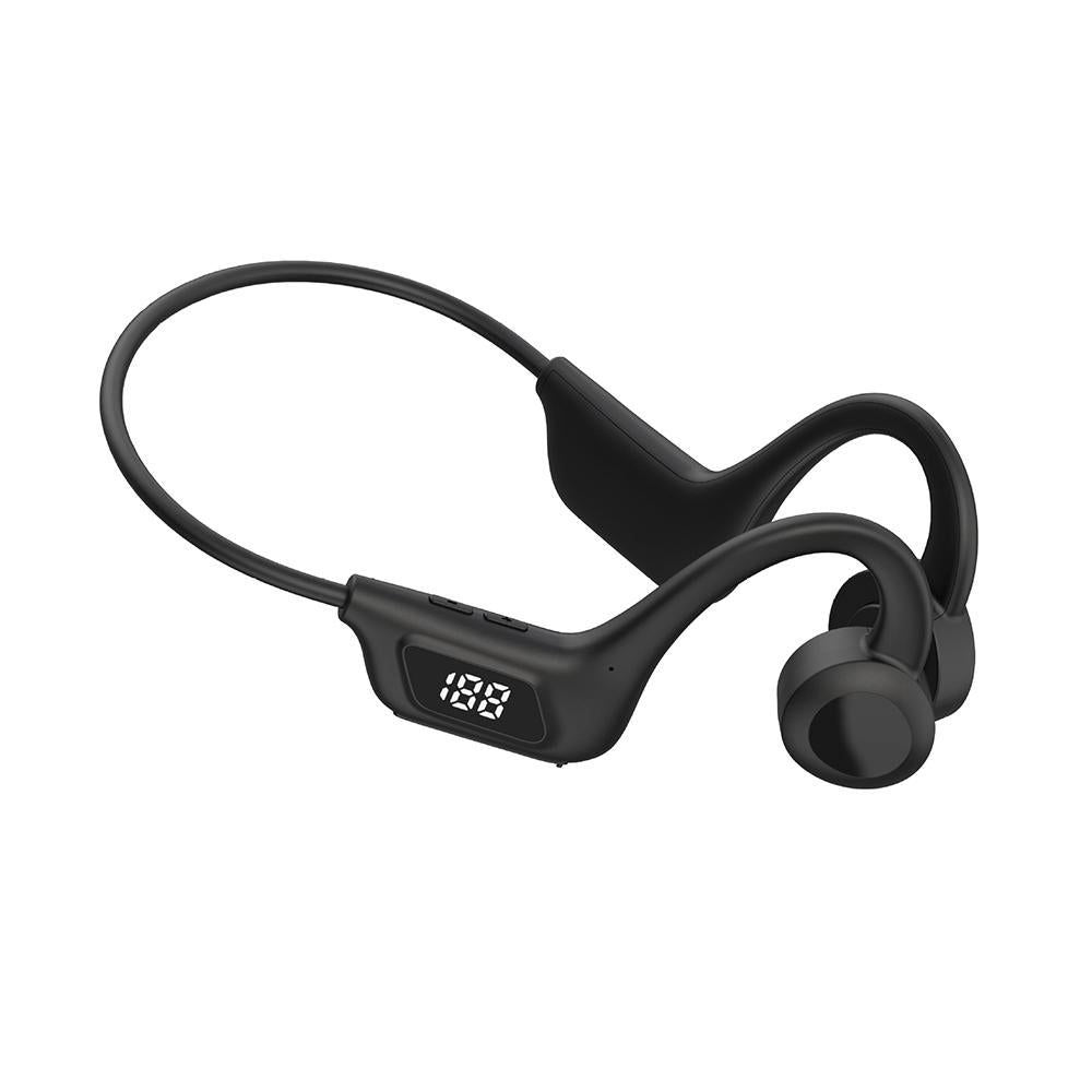 Bone Conduction Headphones Air Conduction Headphones Wireless Bluetooth 5.2 Sweatproof Sport Earphone -Black Kemu |Fashion Home Kitchen Beauty