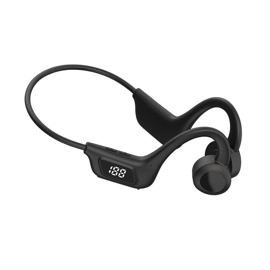 Bone Conduction Headphones Air Conduction Headphones Wireless Bluetooth 5.2 Sweatproof Sport Earphone -Black Kemu |Fashion Home Kitchen Beauty