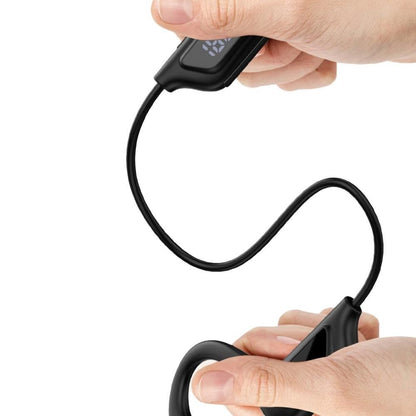 Bone Conduction Headphones Air Conduction Headphones Wireless Bluetooth 5.2 Sweatproof Sport Earphone -Black Kemu |Fashion Home Kitchen Beauty