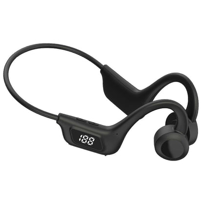 Bone Conduction Headphones Air Conduction Headphones Wireless Bluetooth 5.2 Sweatproof Sport Earphone -Black Kemu |Fashion Home Kitchen Beauty