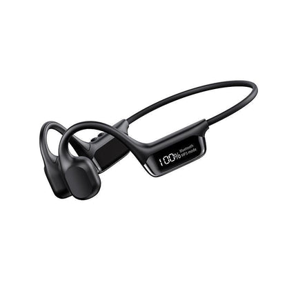 Bone Conduction Headphones Air Conduction Headphones Wireless Bluetooth 5.2 Sweatproof Sport Earphone -Black Kemu |Fashion Home Kitchen Beauty