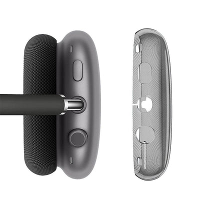 Case Cover for AirPods Max Headphones 2pcs Headphone Clear Case Shockproof Full Cover Protector for Apple AirPods Max -Black