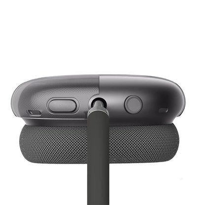 Case Cover for AirPods Max Headphones 2pcs Headphone Clear Case Shockproof Full Cover Protector for Apple AirPods Max -Black