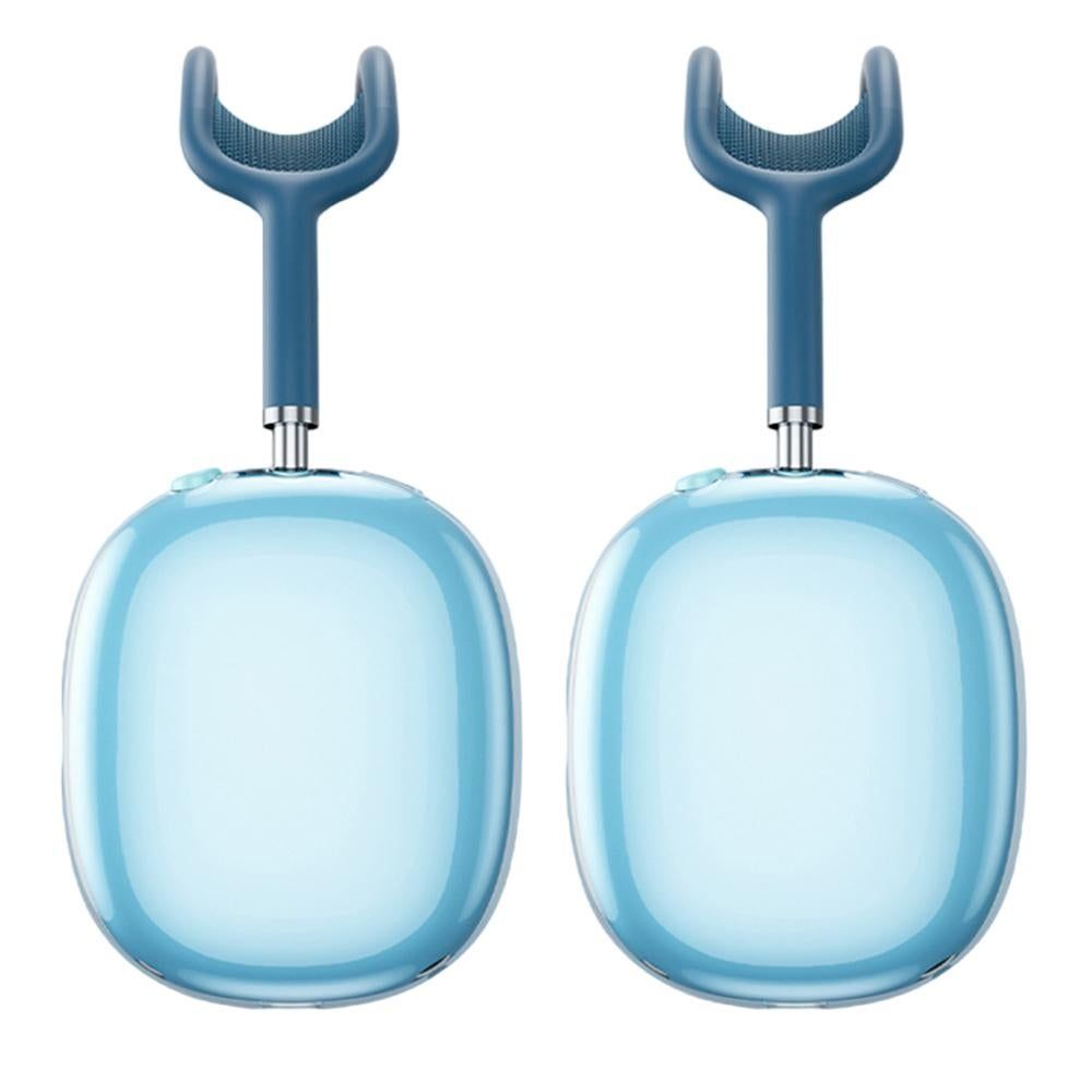 Case Cover for AirPods Max Headphones 2pcs Headphone Clear Case Shockproof Full Cover Protector for Apple AirPods Max -Blue