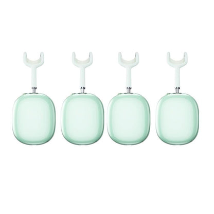 Case Cover for AirPods Max Headphones 2pcs Headphone Clear Case Shockproof Full Cover Protector for Apple AirPods Max -Blue