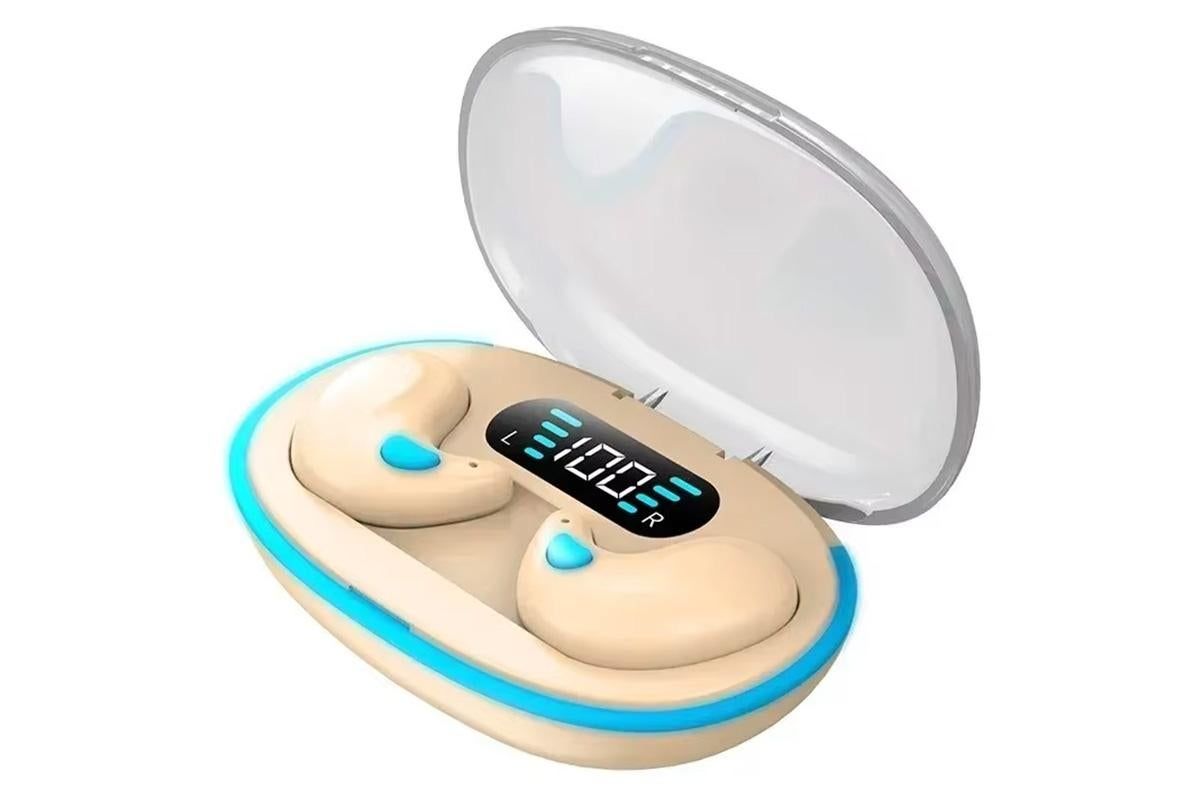 Ear Buds Sleep Bluetooth 5.3 Noise Blocking Sleeping Headphones for Side Sleeper -Beige Kemu |Fashion Home Kitchen Beauty