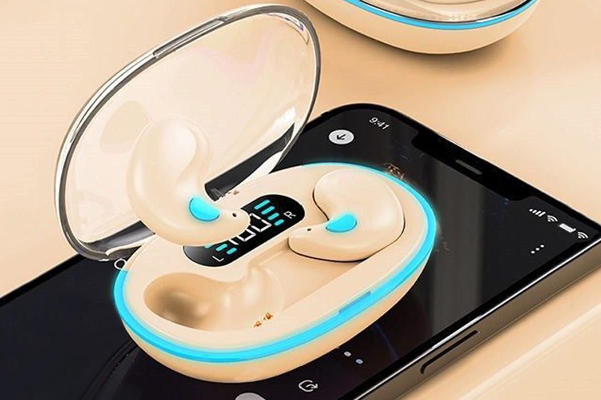 Ear Buds Sleep Bluetooth 5.3 Noise Blocking Sleeping Headphones for Side Sleeper -Beige Kemu |Fashion Home Kitchen Beauty
