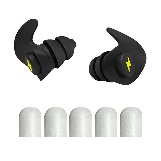 Ear Plugs for Sleeping Noise Silicone Earplugs Sound Reduction Reusable Earplugs with 5 Pairs Replacements -Black Kemu |Fashion Home Kitchen Beauty