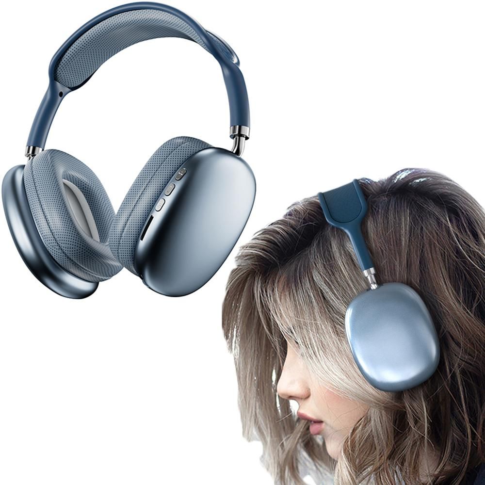 Gaming Headset Wireless Headset P9 Wireless Headphones TWS Earphones Noise Reduction Headset -Blue Kemu |Fashion Home Kitchen Beauty