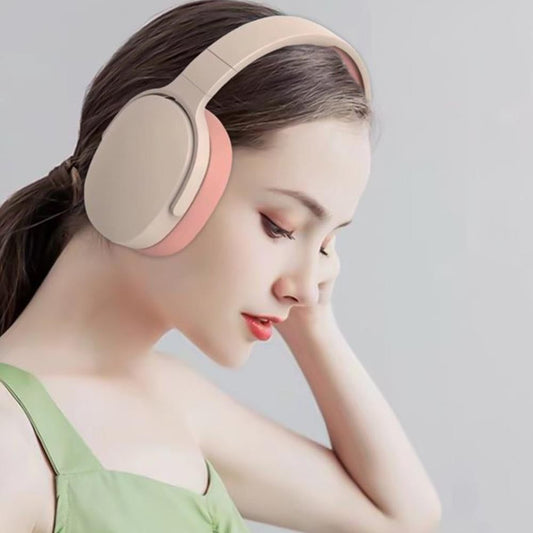 Gaming Headset Wireless Headset P2961 Foldable Wireless Bluetooth Stereo Over Ear Headphone -Pink Kemu |Fashion Home Kitchen Beauty