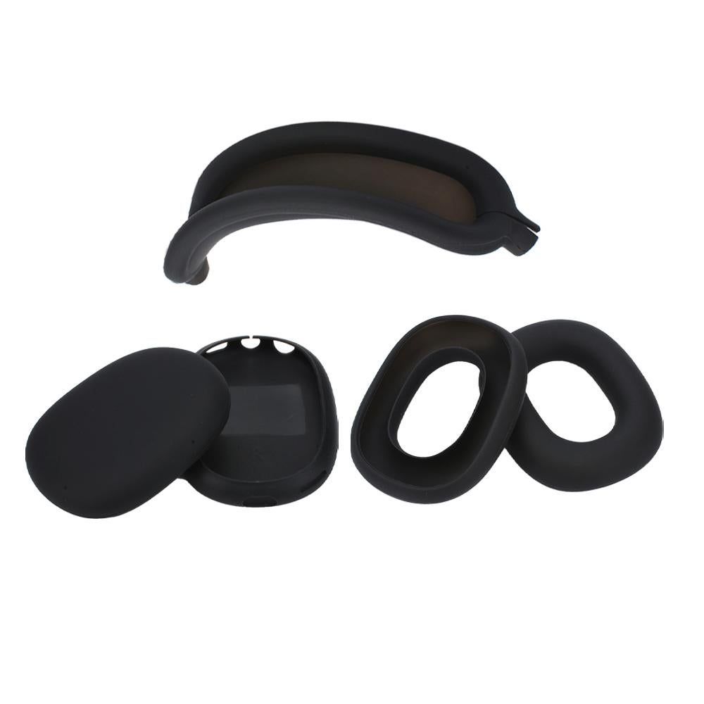 Silicone Case Cover for AirPods Max Headphones Clear Soft Ear Pad Protective Sleeves -Black Kemu |Fashion Home Kitchen Beauty