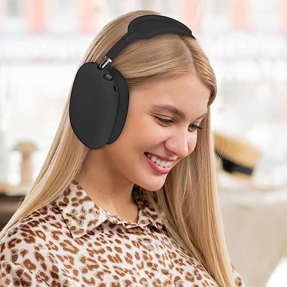 Silicone Case Cover for AirPods Max Headphones Clear Soft Ear Pad Protective Sleeves -Black Kemu |Fashion Home Kitchen Beauty