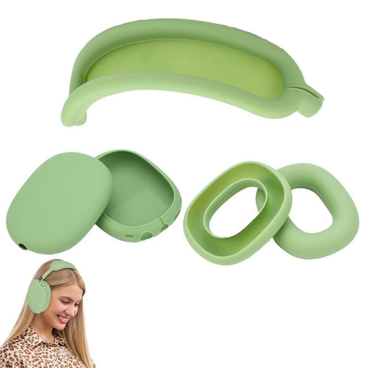 Silicone Case Cover for AirPods Max Headphones Clear Soft Ear Pad Protective Sleeves -Green Kemu |Fashion Home Kitchen Beauty