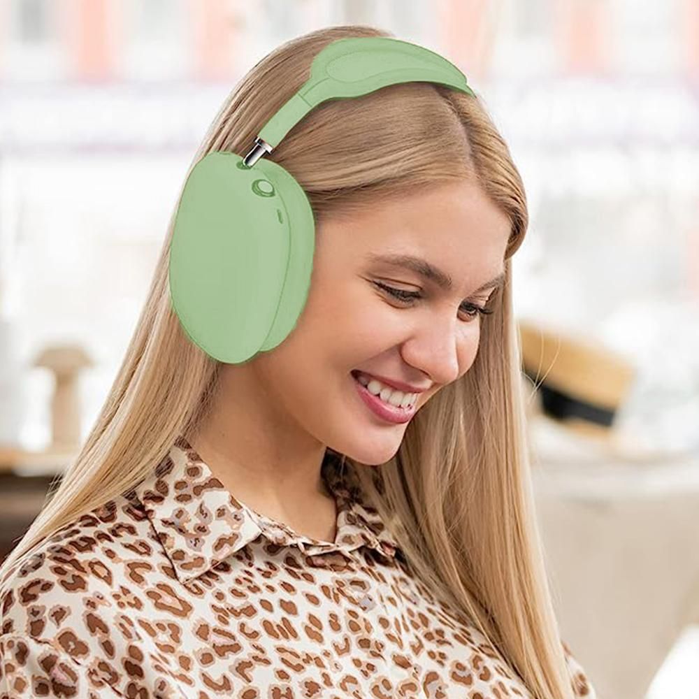 Silicone Case Cover for AirPods Max Headphones Clear Soft Ear Pad Protective Sleeves -Green Kemu |Fashion Home Kitchen Beauty