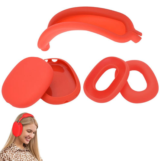 Silicone Case Cover for AirPods Max Headphones Clear Soft Ear Pad Protective Sleeves -Red Kemu |Fashion Home Kitchen Beauty