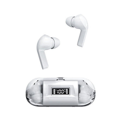True Wireless Bluetooth Earphones In-ear Transparent Case LED Display Hearing Aid Mini Headphones Earbuds -Green Kemu |Fashion Home Kitchen Beauty