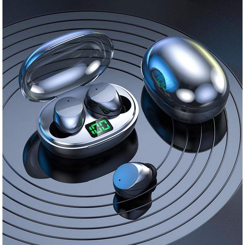 True Wireless Stereo Earphone Gaming Earbuds TWS 5.3 Bluetooth Headphones Deep Bass Sound With Microphone Hearing Aid -Black Kemu |Fashion Home Kitchen Beauty