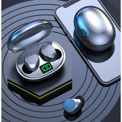 True Wireless Stereo Earphone Gaming Earbuds TWS 5.3 Bluetooth Headphones Deep Bass Sound With Microphone Hearing Aid -Black Kemu |Fashion Home Kitchen Beauty