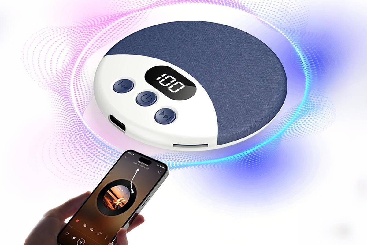 Under Pillow Bluetooth Sleep Speaker Wireless Bone Conduction Speaker-Blue Kemu |Fashion Home Kitchen Beauty