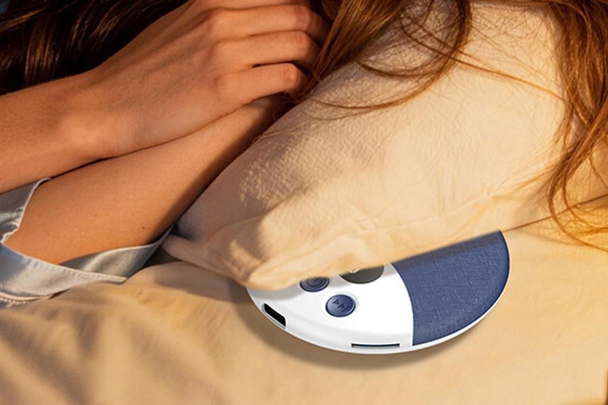 Under Pillow Bluetooth Sleep Speaker Wireless Bone Conduction Speaker-Blue Kemu |Fashion Home Kitchen Beauty