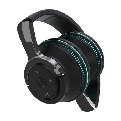 Wireless Bluetooth Headphones Over Ear Foldable Stereo Noise Cancelling Earphone for Travel Home Office -Black Kemu |Fashion Home Kitchen Beauty