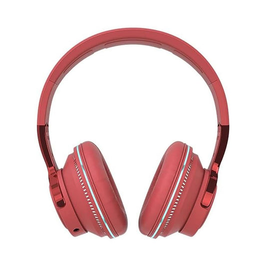 Wireless Bluetooth Headphones Over Ear Foldable Stereo Noise Cancelling Earphone for Travel Home Office -Red Kemu |Fashion Home Kitchen Beauty