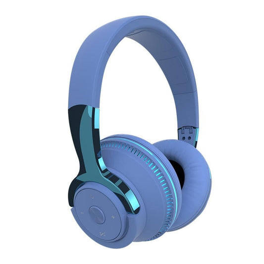 Wireless Bluetooth Headphones Over Ear Foldable Stereo Noise Cancelling Earphone for Travel Home Office -Blue Kemu |Fashion Home Kitchen Beauty