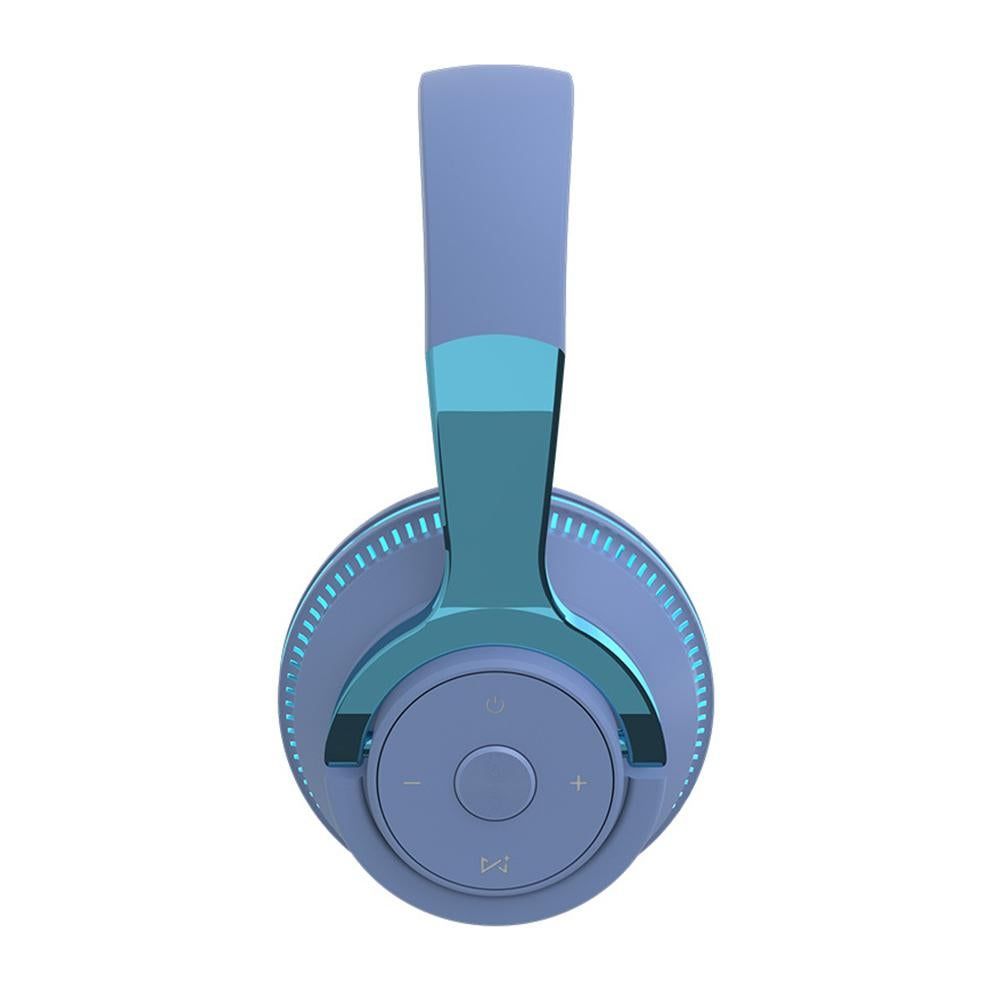 Wireless Bluetooth Headphones Over Ear Foldable Stereo Noise Cancelling Earphone for Travel Home Office -Blue Kemu |Fashion Home Kitchen Beauty