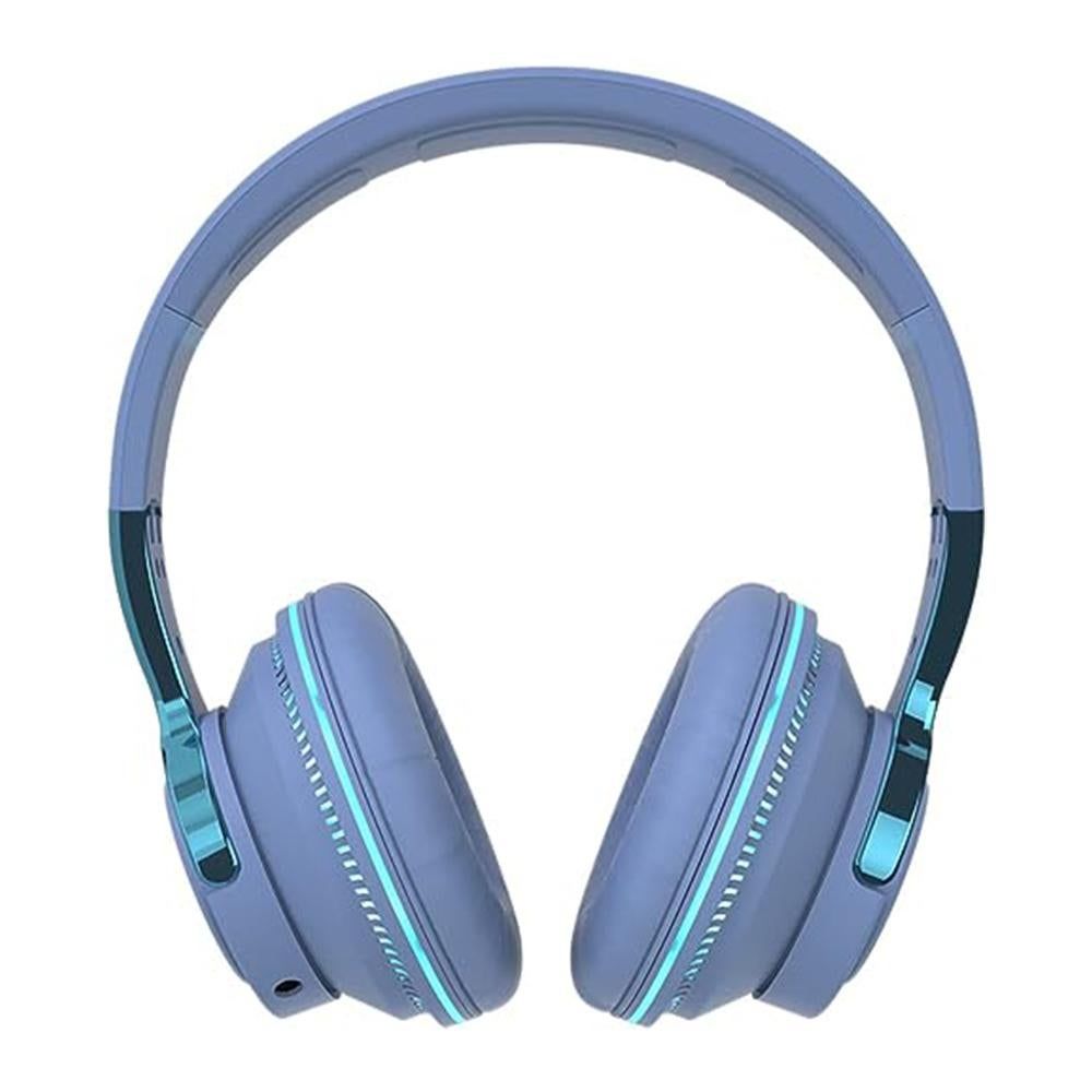 Wireless Bluetooth Headphones Over Ear Foldable Stereo Noise Cancelling Earphone for Travel Home Office -Blue Kemu |Fashion Home Kitchen Beauty