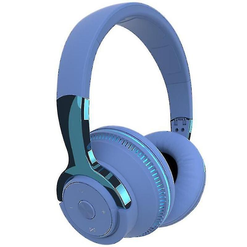 Wireless Bluetooth Headphones Over Ear Foldable Stereo Noise Cancelling Earphone for Travel Home Office -Blue Kemu |Fashion Home Kitchen Beauty
