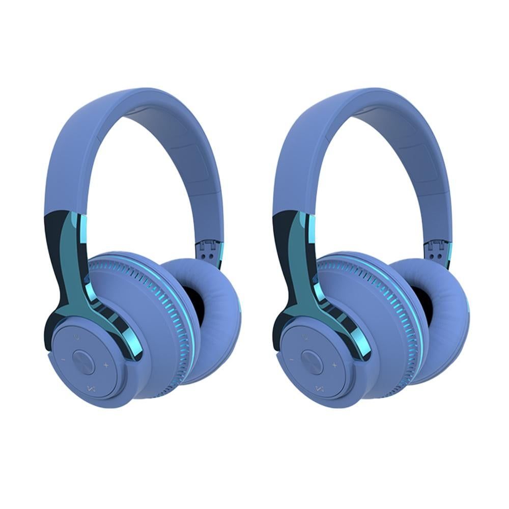 Wireless Bluetooth Headphones Over Ear Foldable Stereo Noise Cancelling Earphone for Travel Home Office -Blue Kemu |Fashion Home Kitchen Beauty