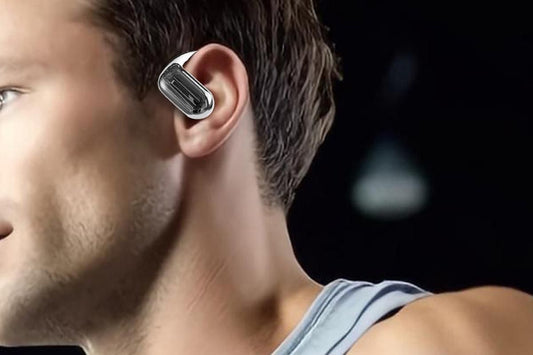 Wireless Earbud Bluetooth Compatible 5.4 Sports Earhook Earphone Earbuds-White Kemu |Fashion Home Kitchen Beauty