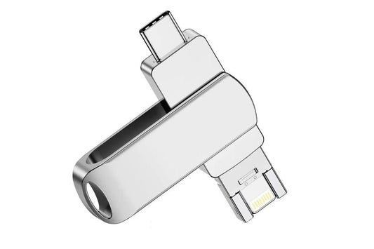 4 in 1 USB Flash Drive Photo Stick USB 3.0 Memory Stick Storage for Photos Backup -Rotating USB Flash Drive 64GB