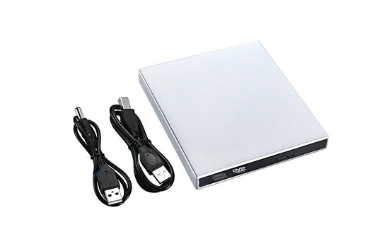 External CD RW Writer Player Protable USB 2.0 Drive for Laptop Notebook PC Desktop Computer-Silver Kemu |Fashion Home Kitchen Beauty